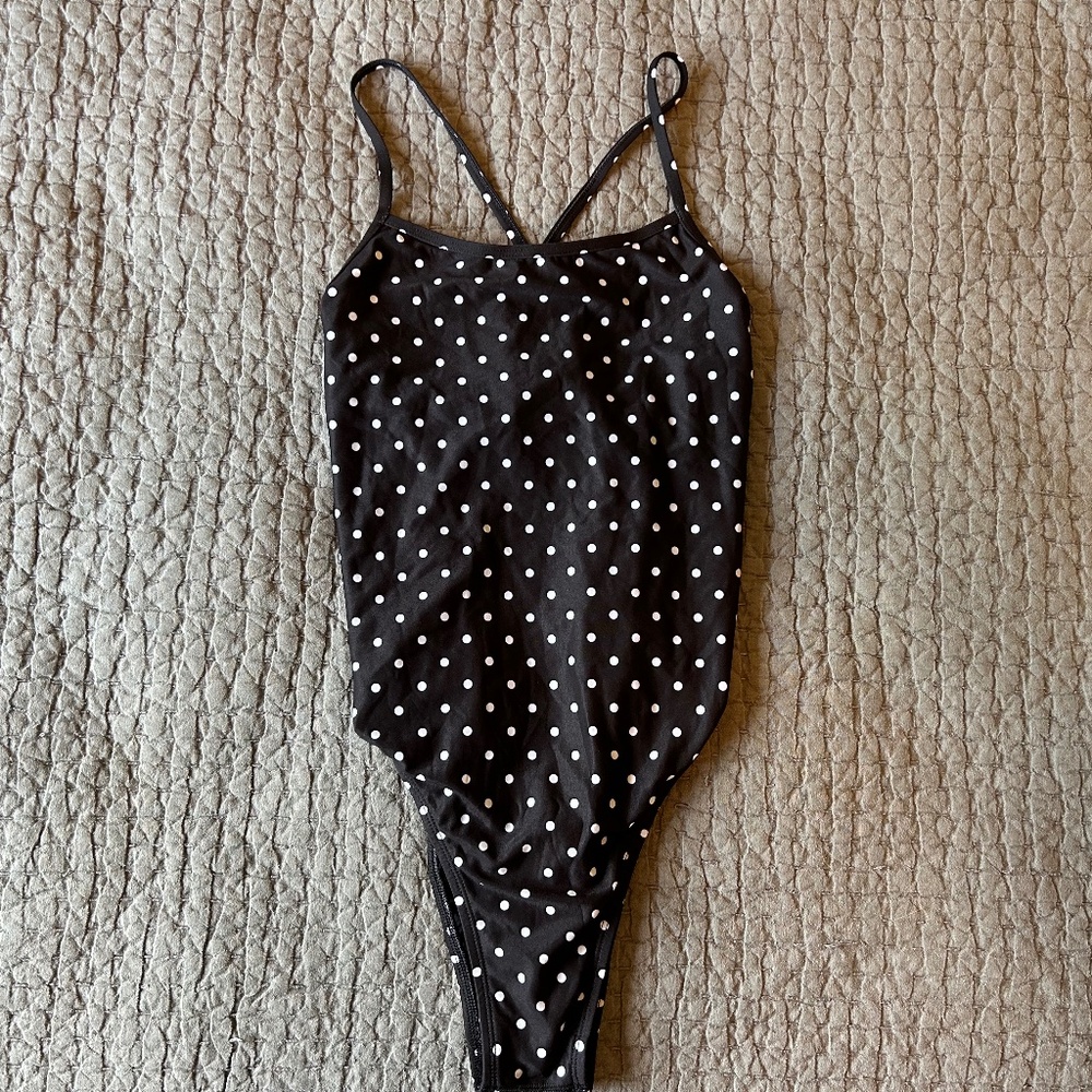 New Without Tags Jolyn Perry Swimsuit in Black / Polkadot
